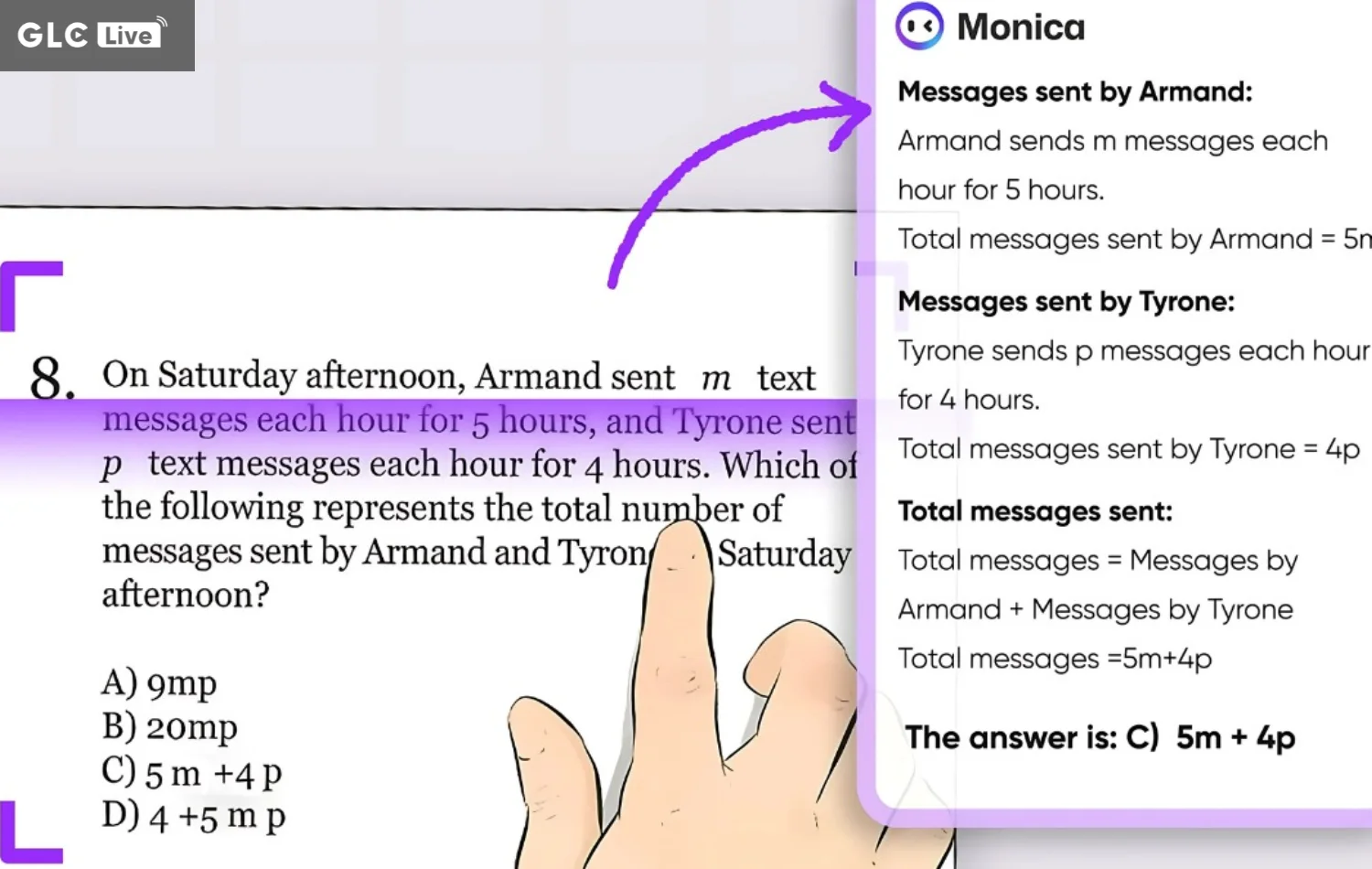 AI giải bài tập Monica AI
