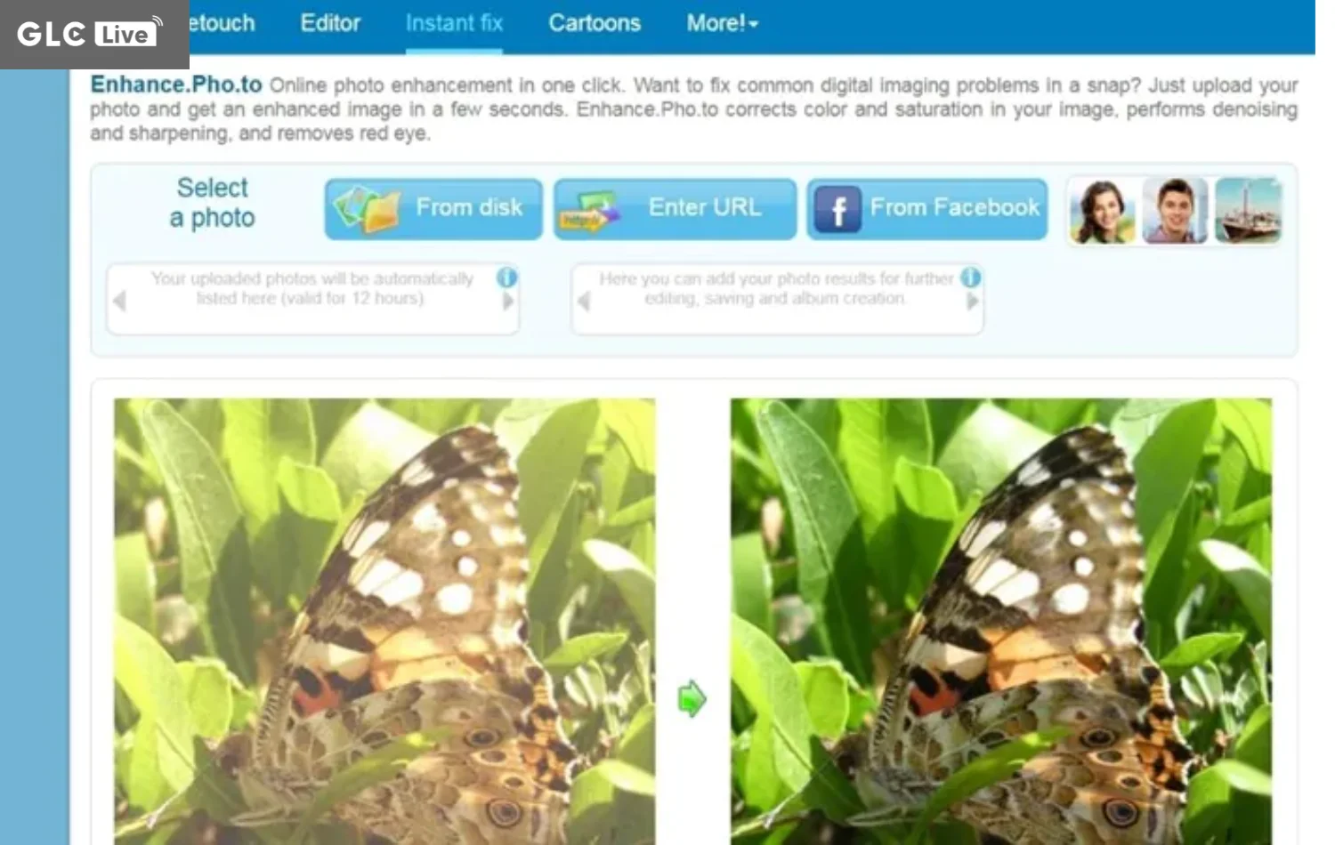 AI làm rõ ảnh mờ Enhance.Pho.to