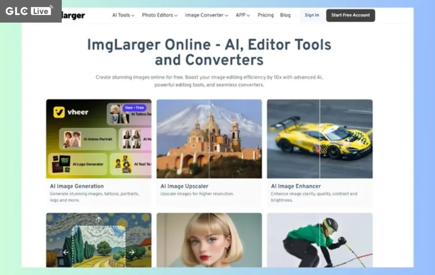 AI làm rõ ảnh mờ ImgLarger