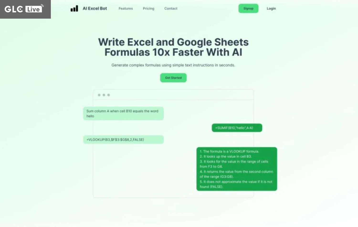 AI tạo công thức Excel AI Excel Bot