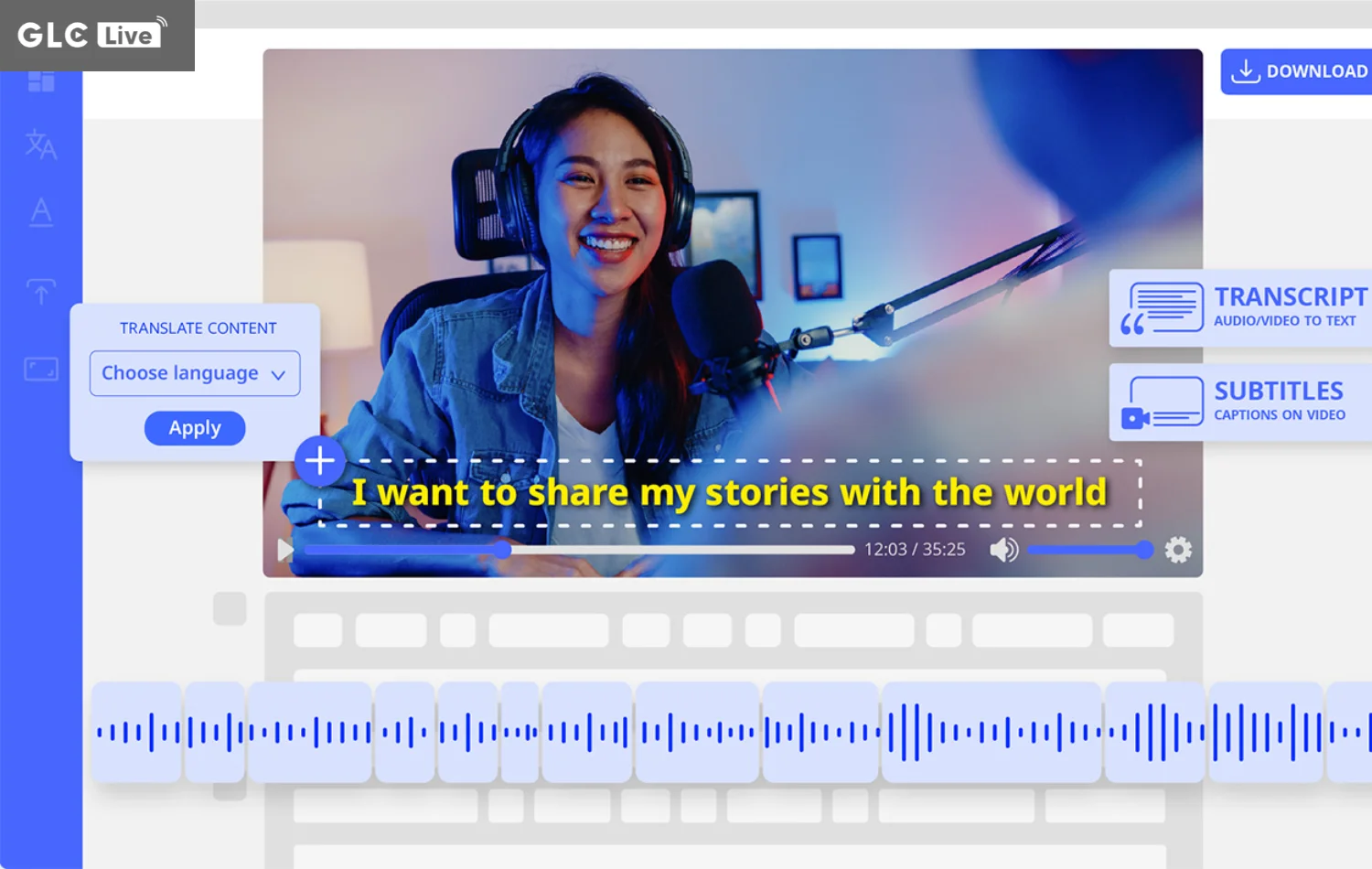 AI tạo phụ đề cho video Auris AI