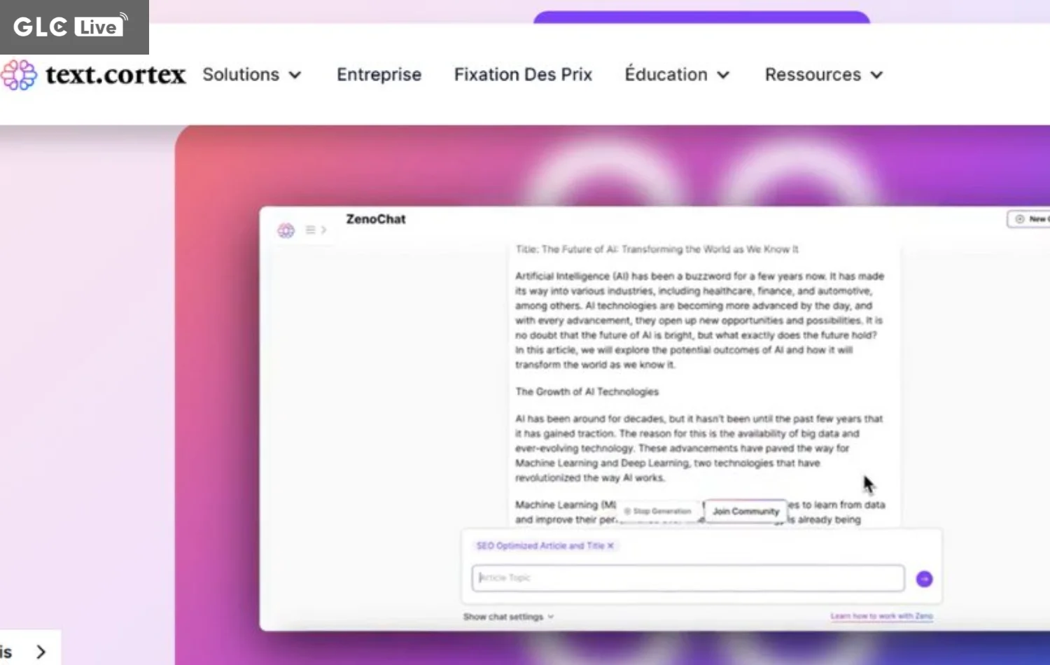 AI tạo Prompt chuyên sâu TextCortex Prompt Generator