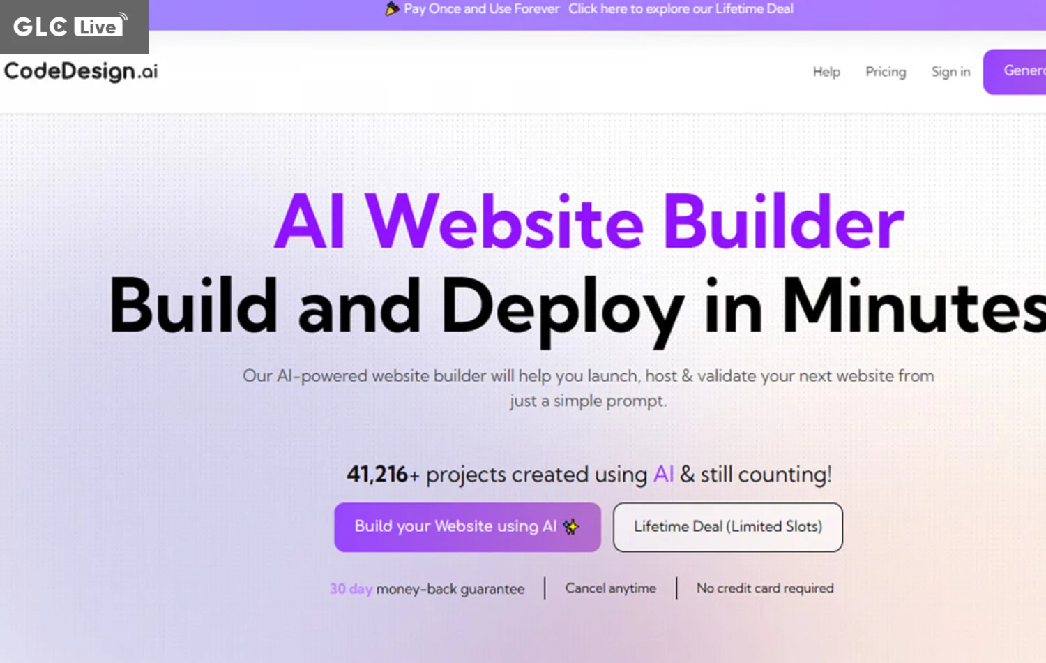 AI tạo website code design