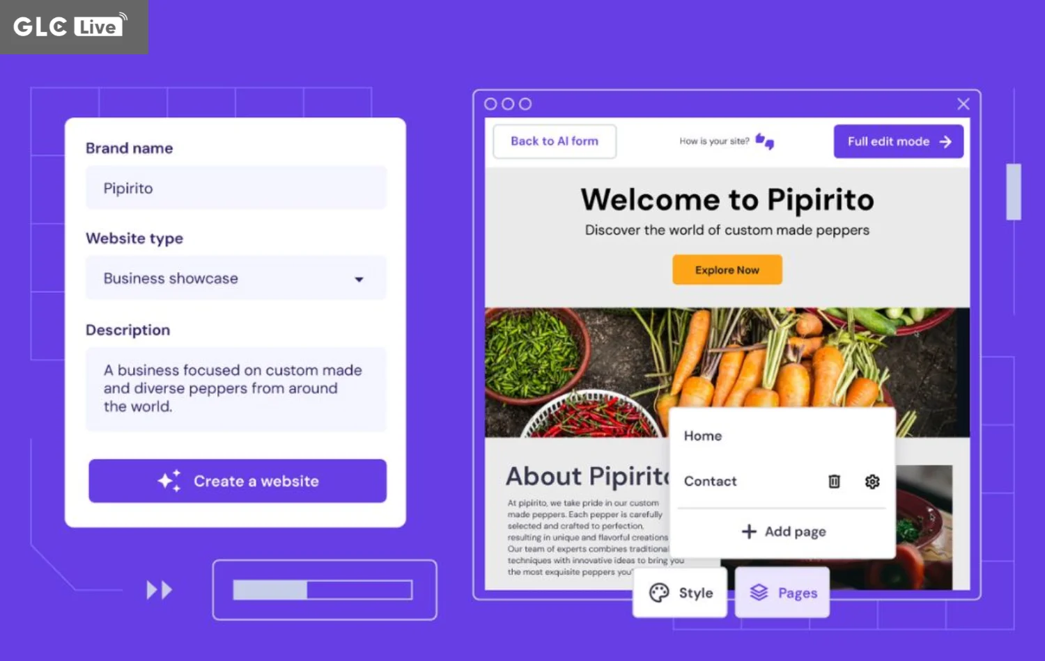 AI tạo website Hostinger Website Builder