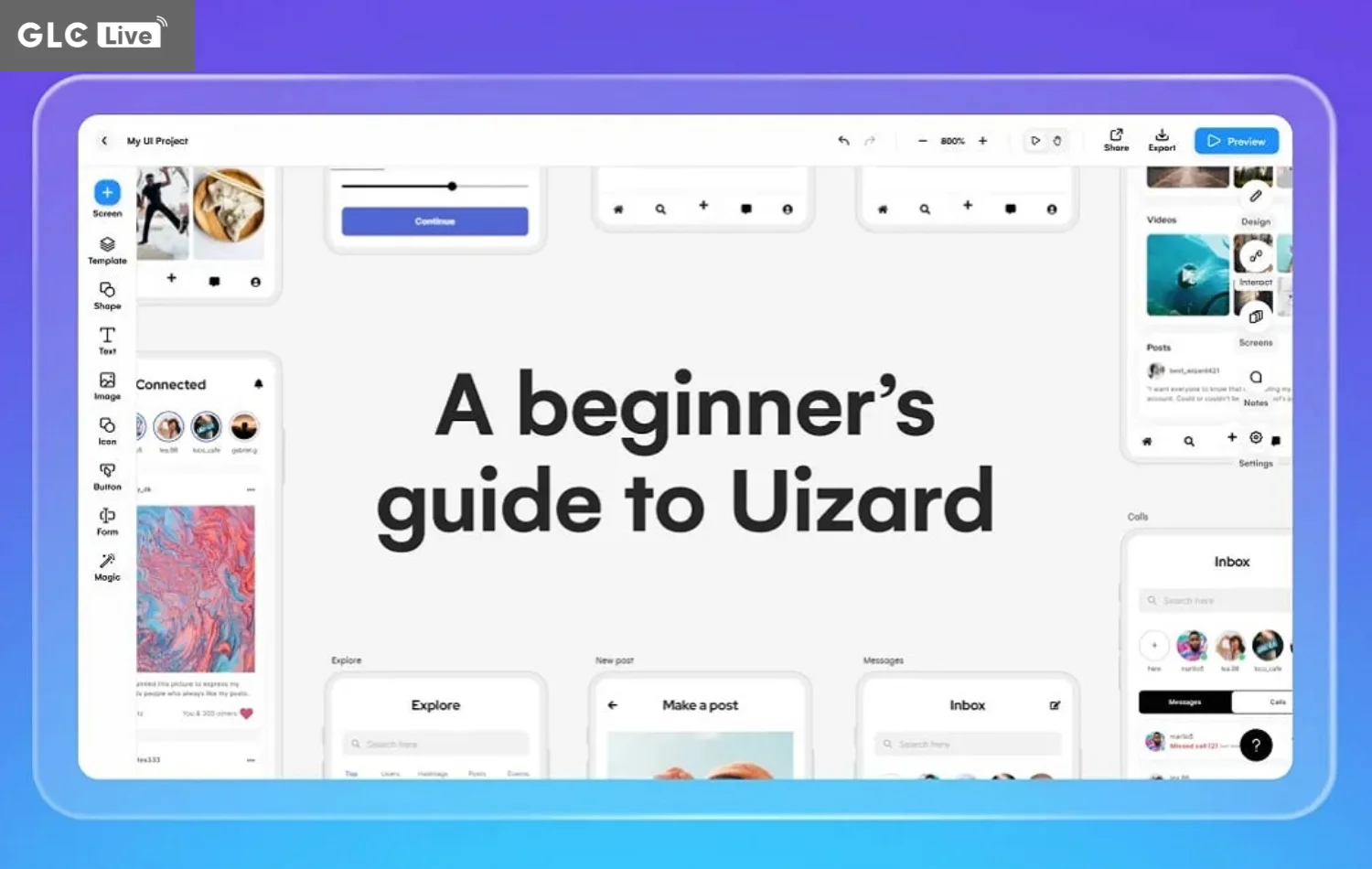 AI tạo website uizard