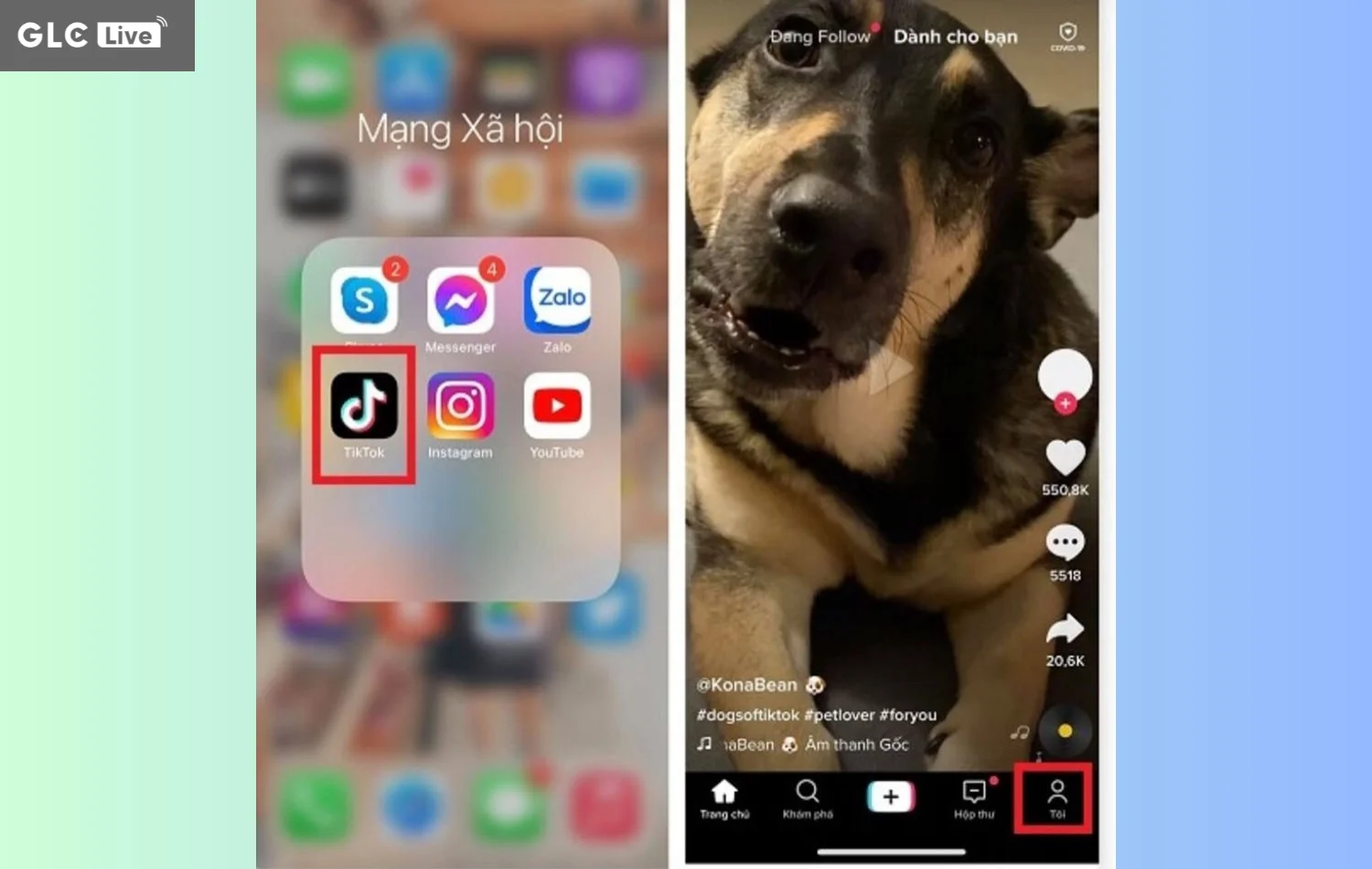 cách đổi ID TikTok chưa đủ 30 ngày chọn hồ sơ tiktok