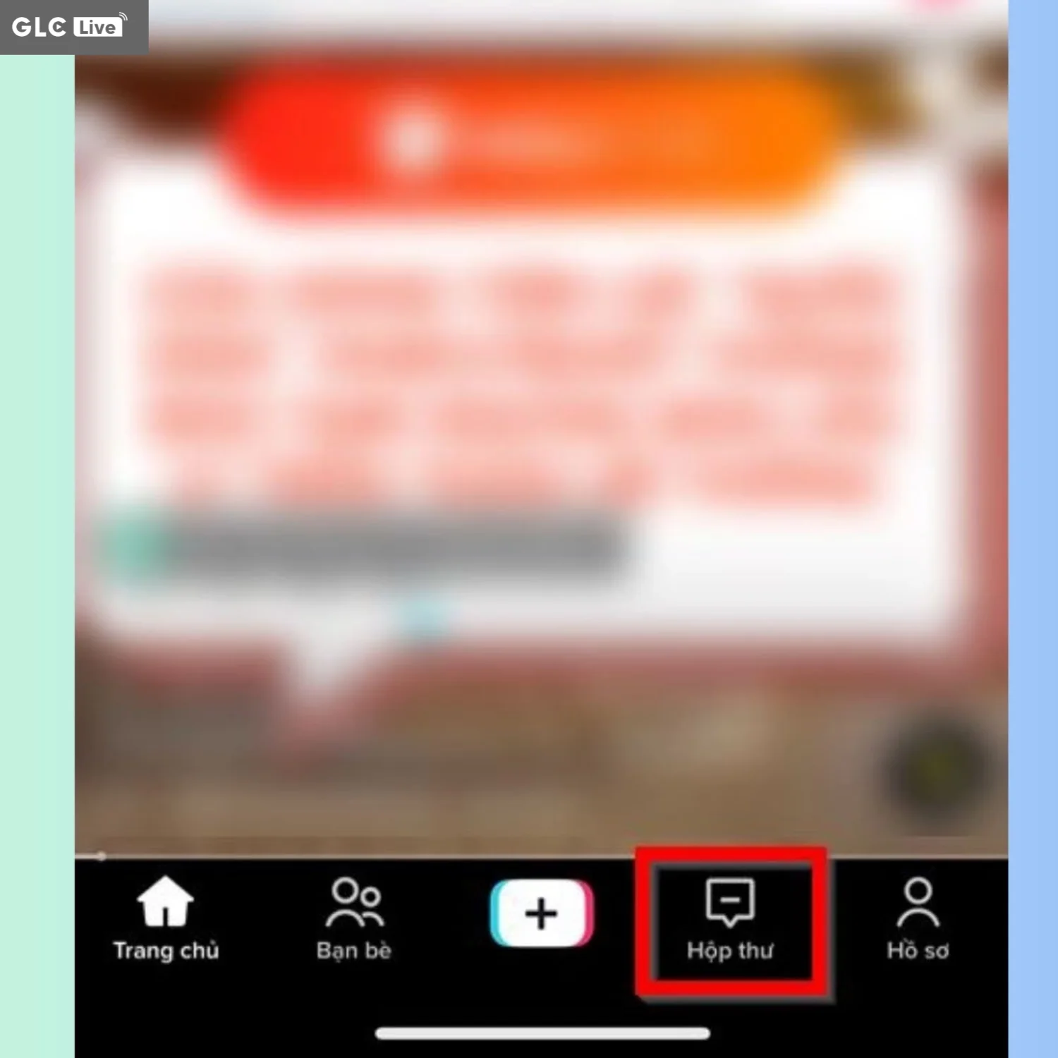 cách kiểm tra video vi phạm TikTok chọn hộp thư