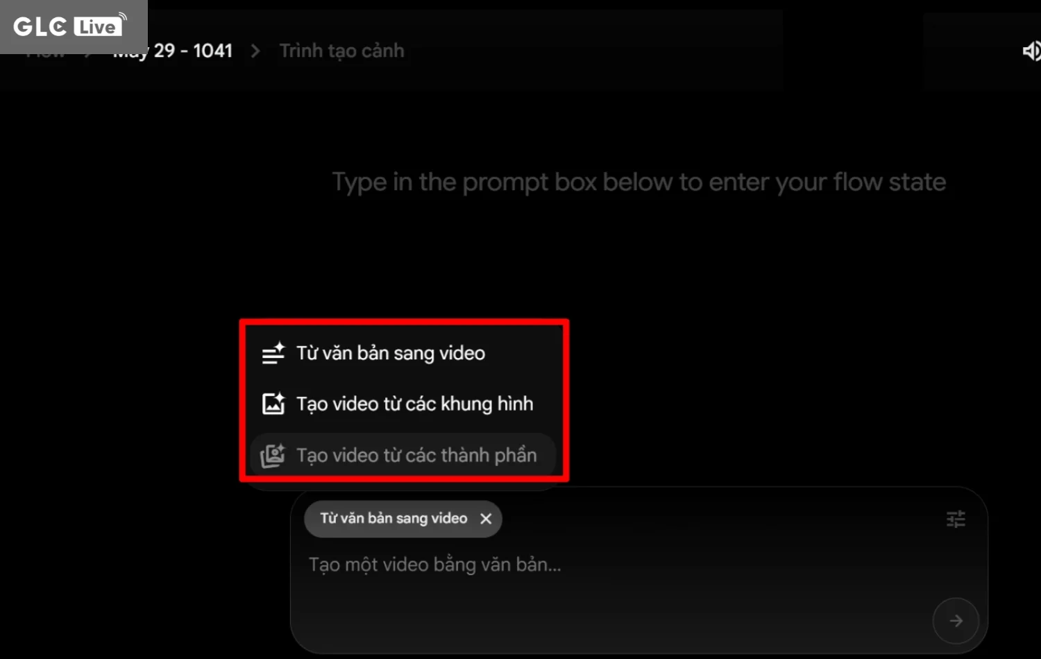 cách sử dụng AI VEO 3 chọn chuyển văn bản thành video
