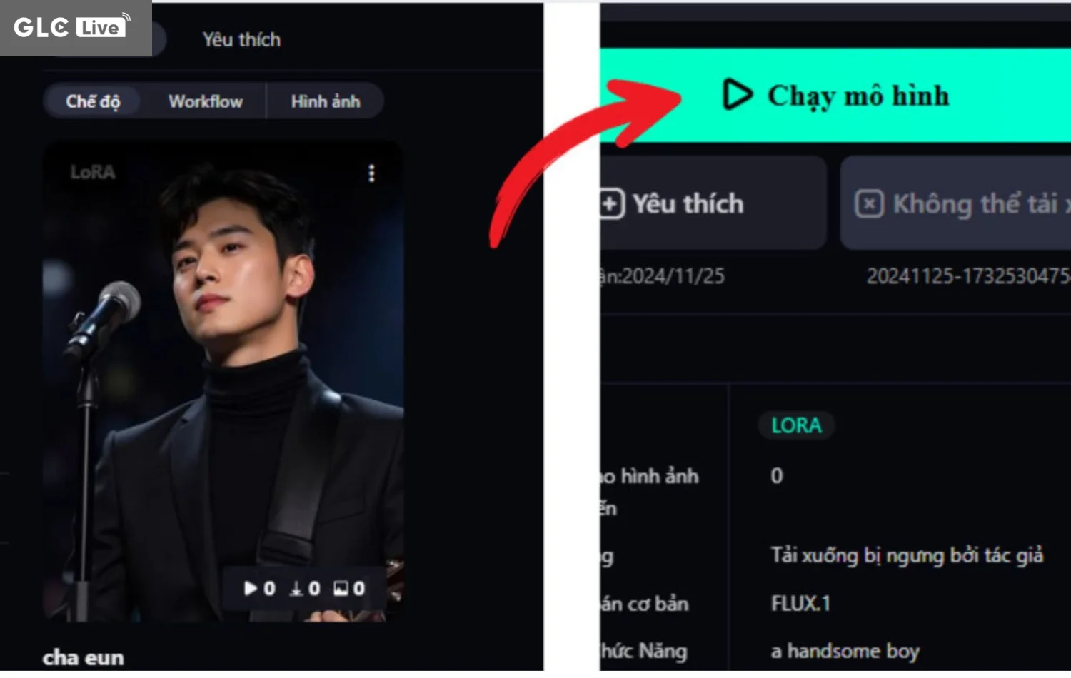cách sử dụng Shakker AI chạy mô hình
