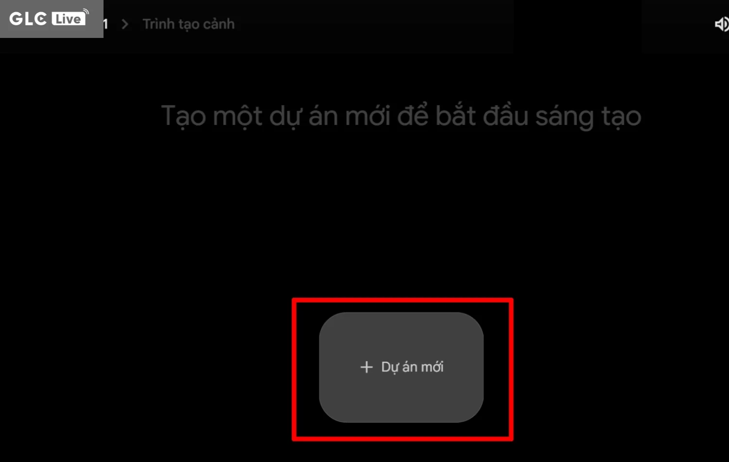 cách tạo video bằng AI Veo 3 tạo dự án mới