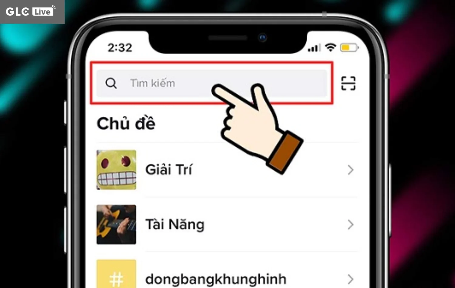 Chặn TikTok tìm kiếm tài khoản muốn chặn