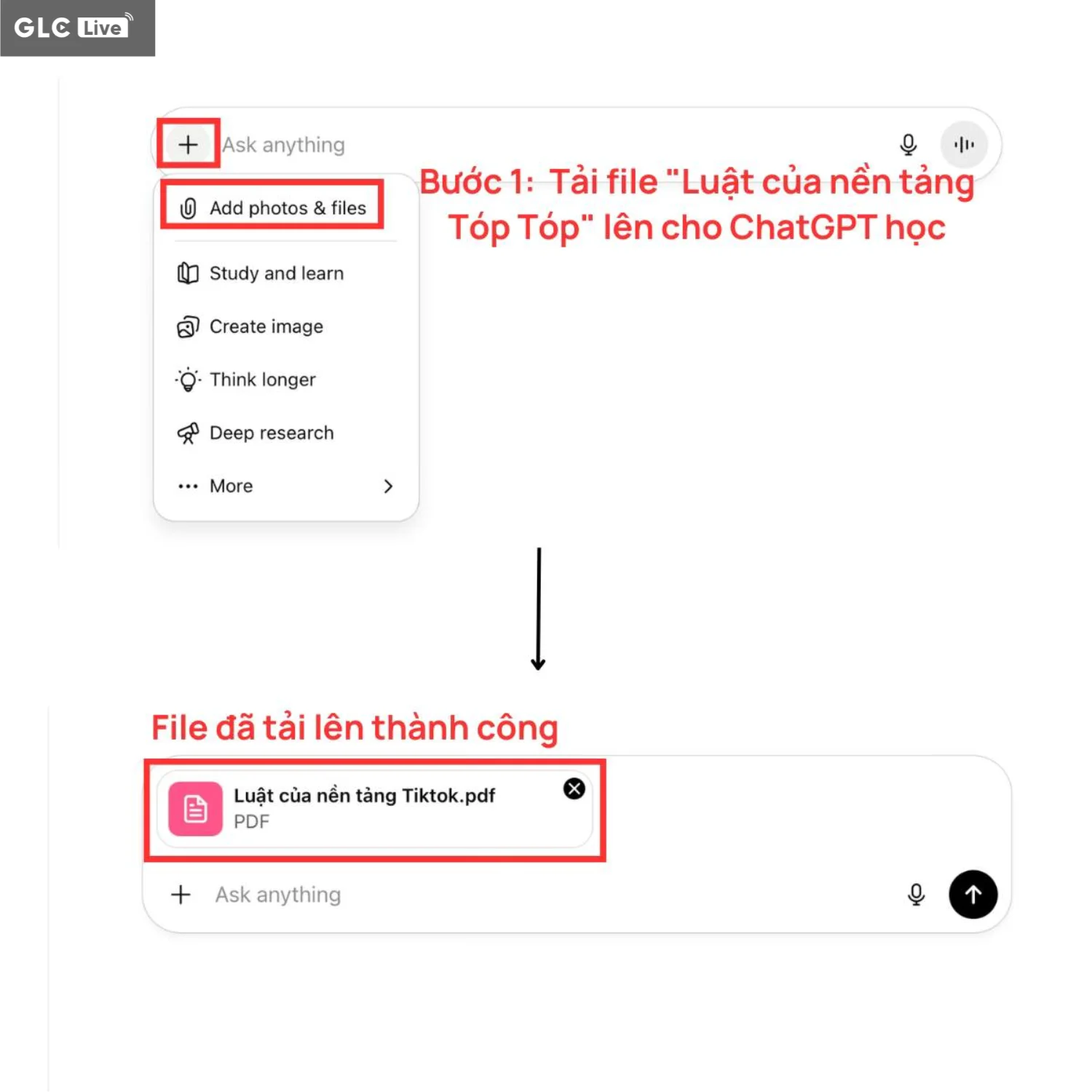 Đăng nhập và tải tài liệu lên