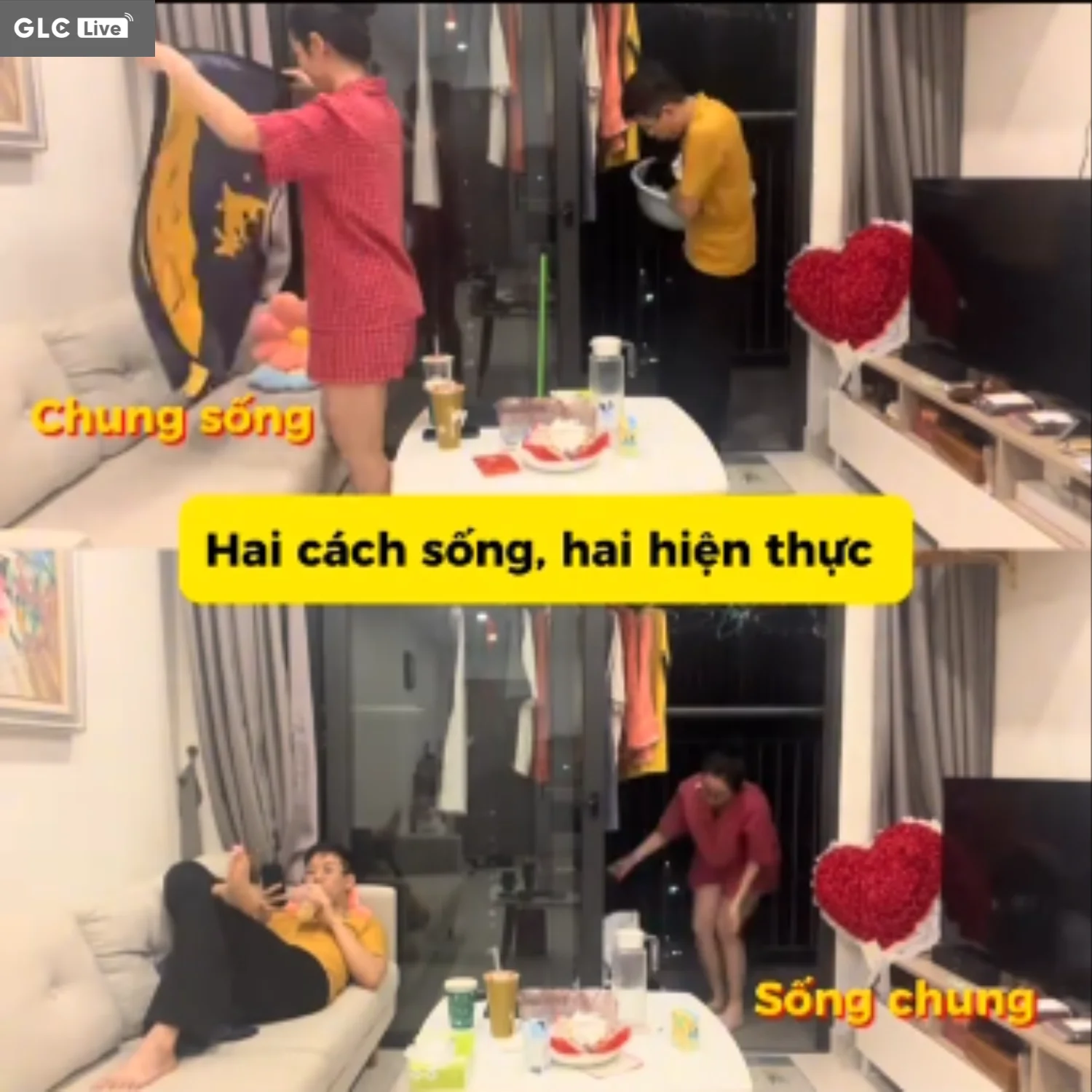 Pov 2 góc nhìn đối diện nhau