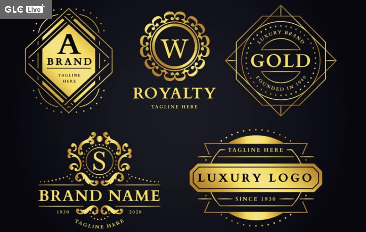 Prompt tạo Logo bằng AI logo sang trọng