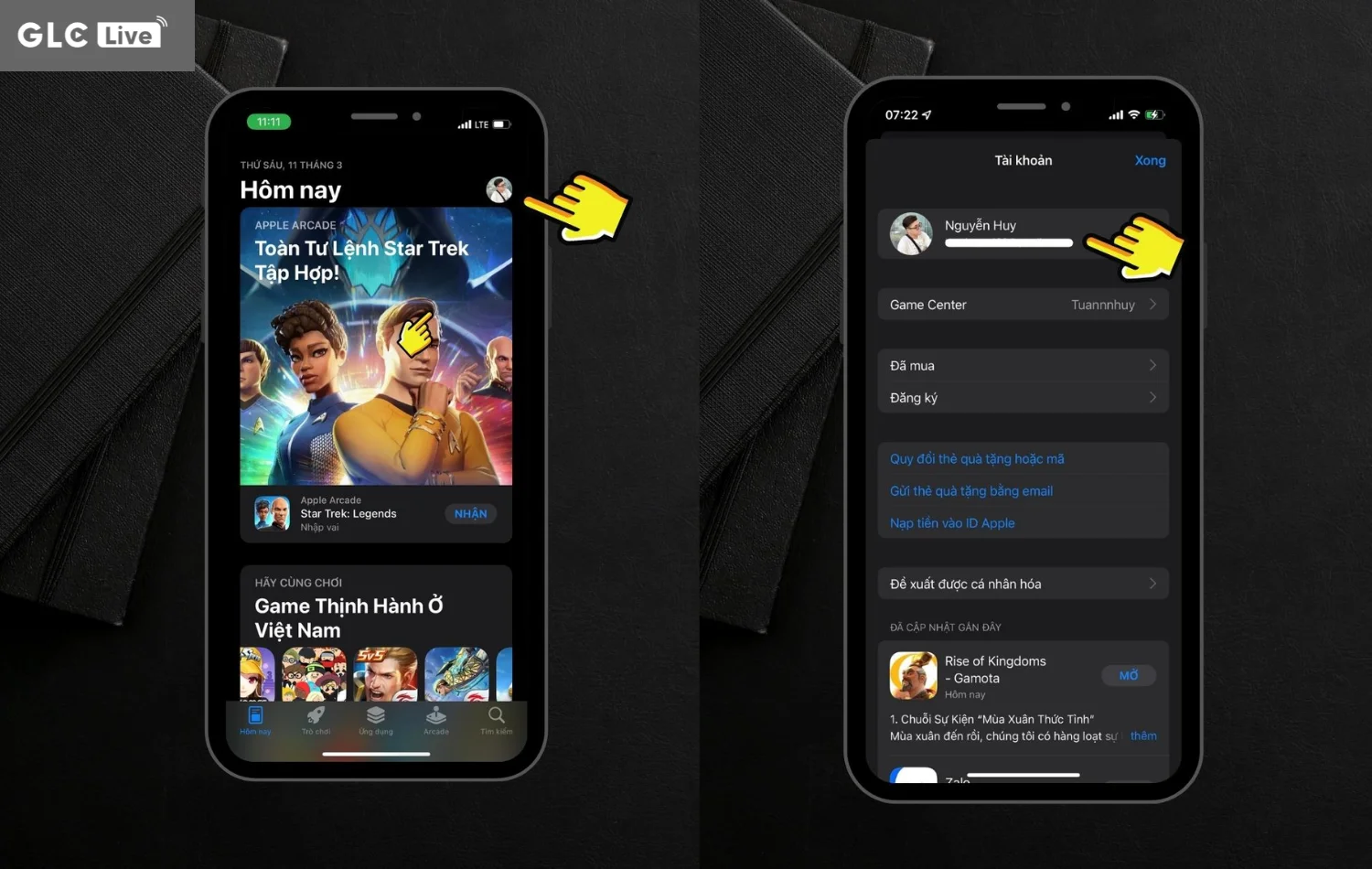 TikTok Trung Quốc mở app store và truy cập vào cài đặt